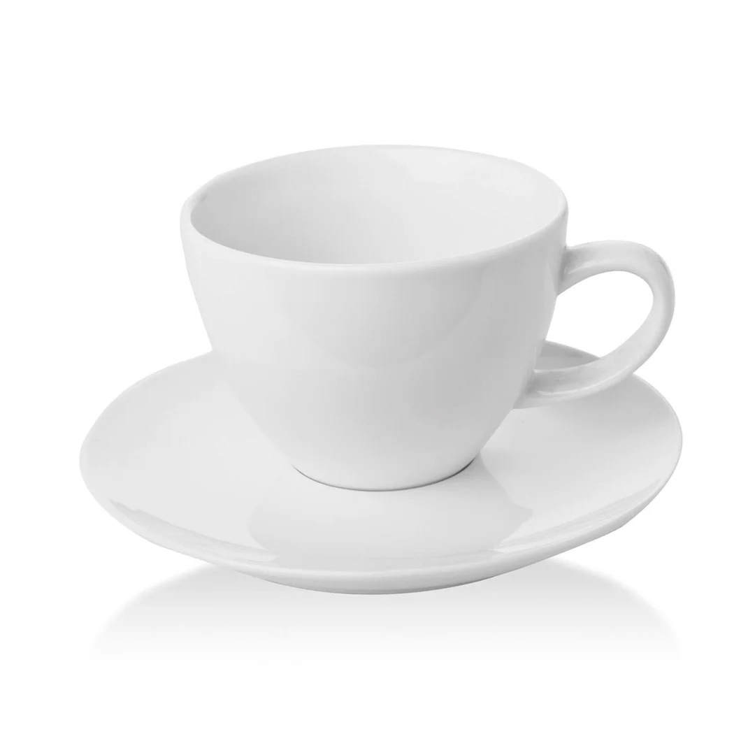 Filiżanka elegancka ze spodkiem Bianco 70 ml