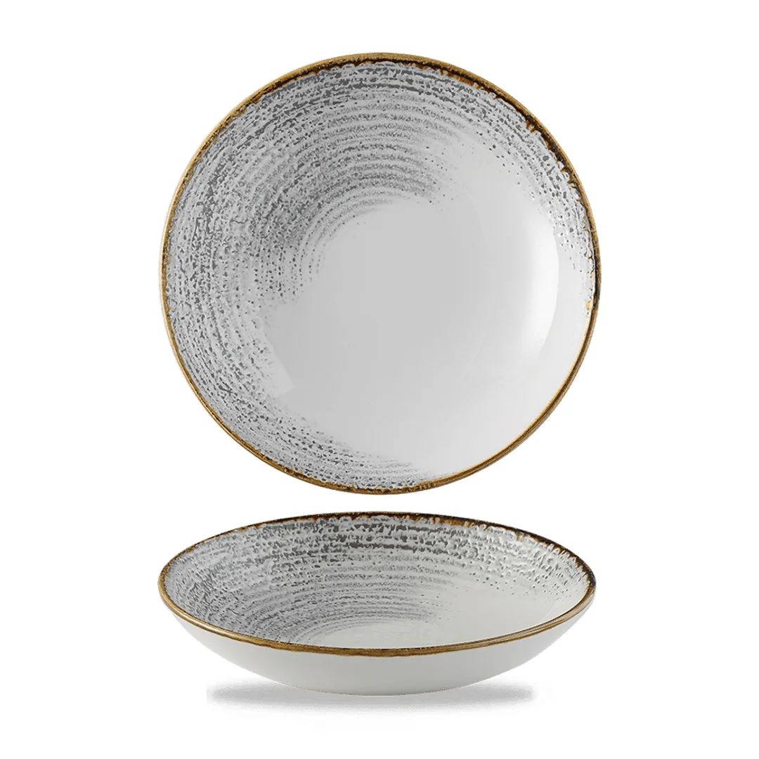 Miska coupe Homespun Accents Jasper Grey 182 mm