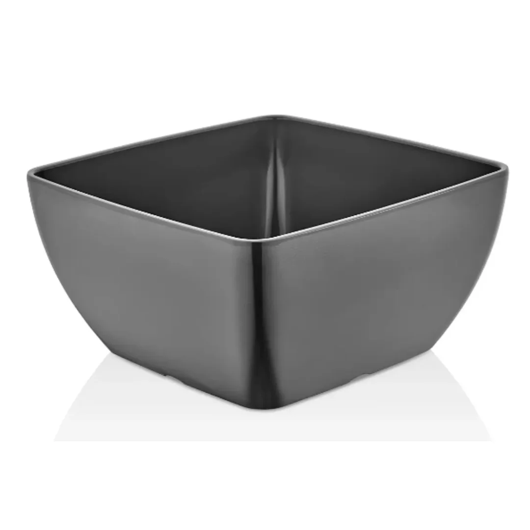 Miska kwadratowa Metro z melaminy, grafitowa, 250x250x(h)120mm