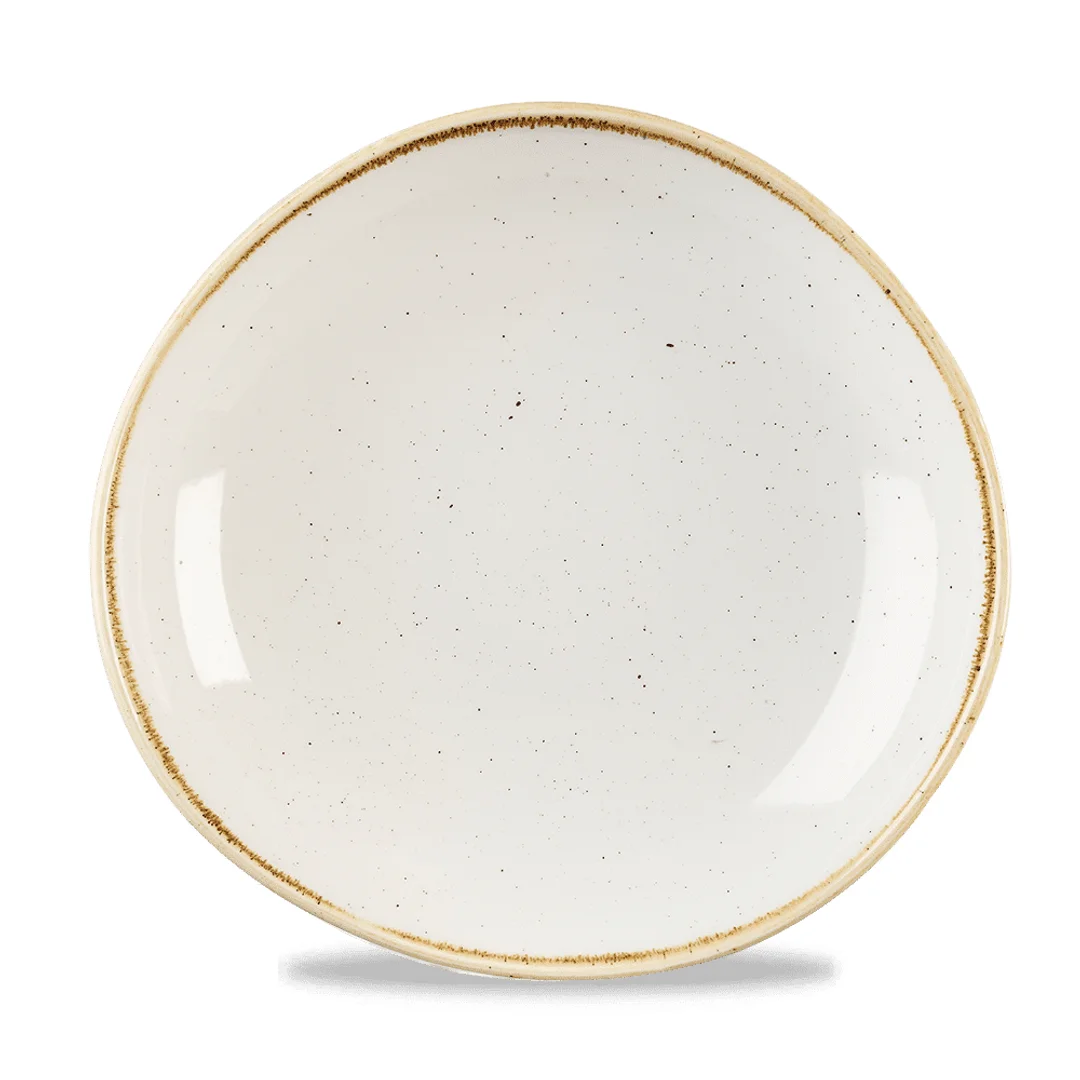 Miska o organicznym kształcie Stonecast Barley White 253 mm