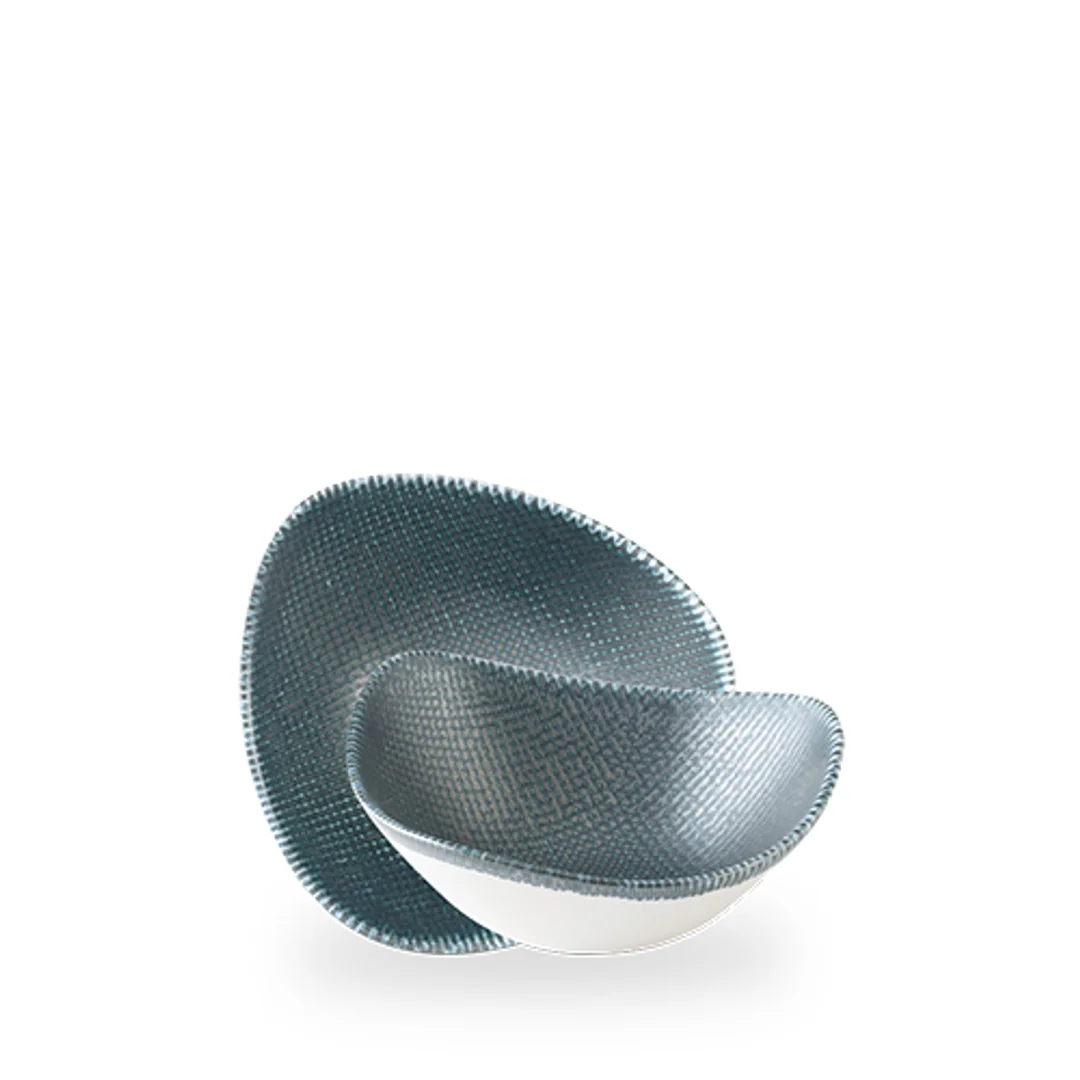 Miska trójkątna Astro Metallic Blue, 190mm