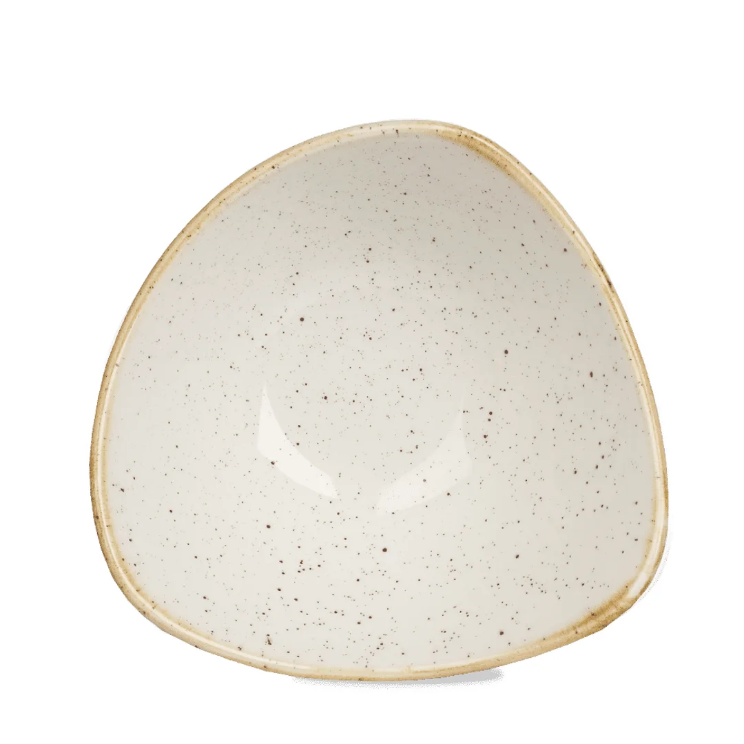 Miska trójkątna Stonecast Barley White 185 mm, 370 ml