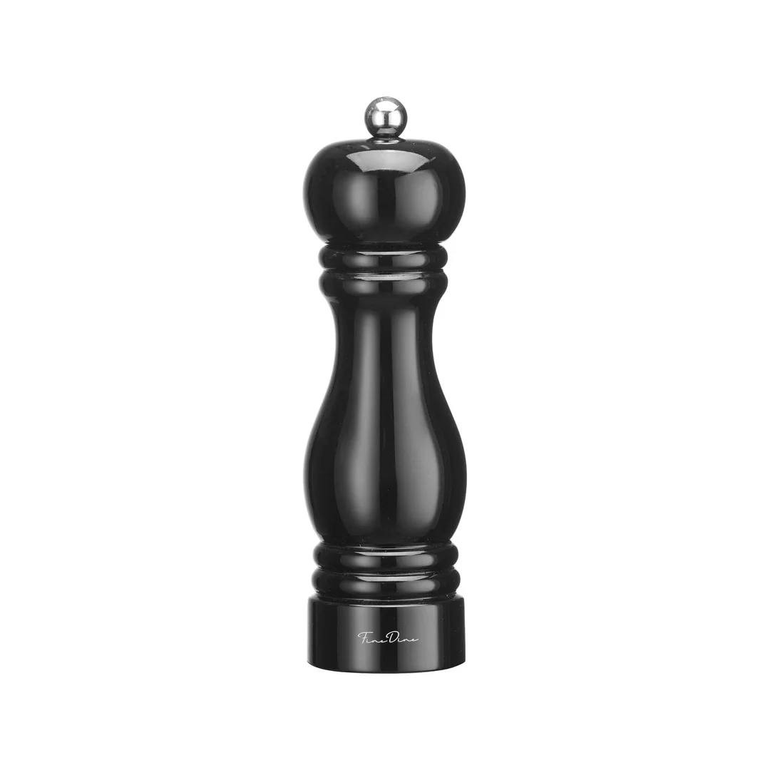 Młynek do pieprzu z mechanizmem ze stali nierdzewnej Monolith, czarny, 180mm