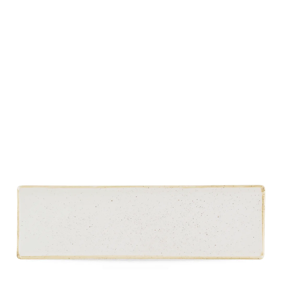 Taca porcelanowa Stonecast Barley White, 300x90mm
