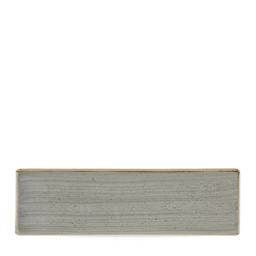 Taca porcelanowa Stonecast Peppercorn Grey, 300x90mm