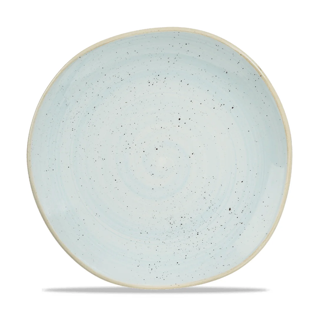 Talerz płytki o organicznym kształcie Stonecast Duck Egg Blu 264 mm