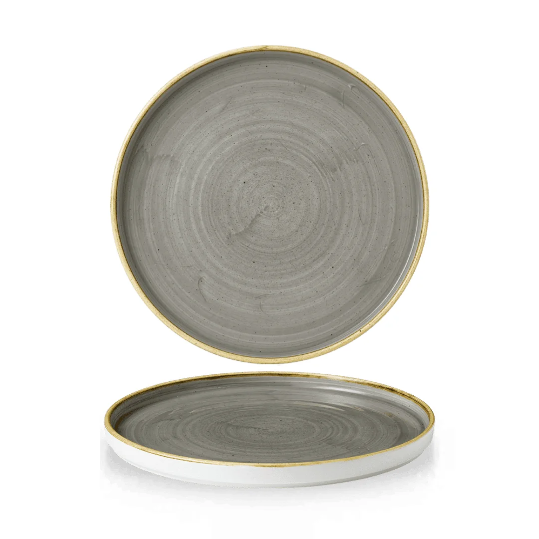 Talerz płytki z rantem Stonecast Peppercorn Grey 260 mm