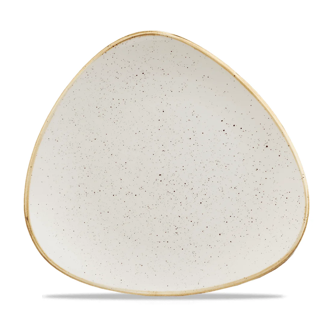 Talerz trójkątny Stonecast Barley White 285 mm