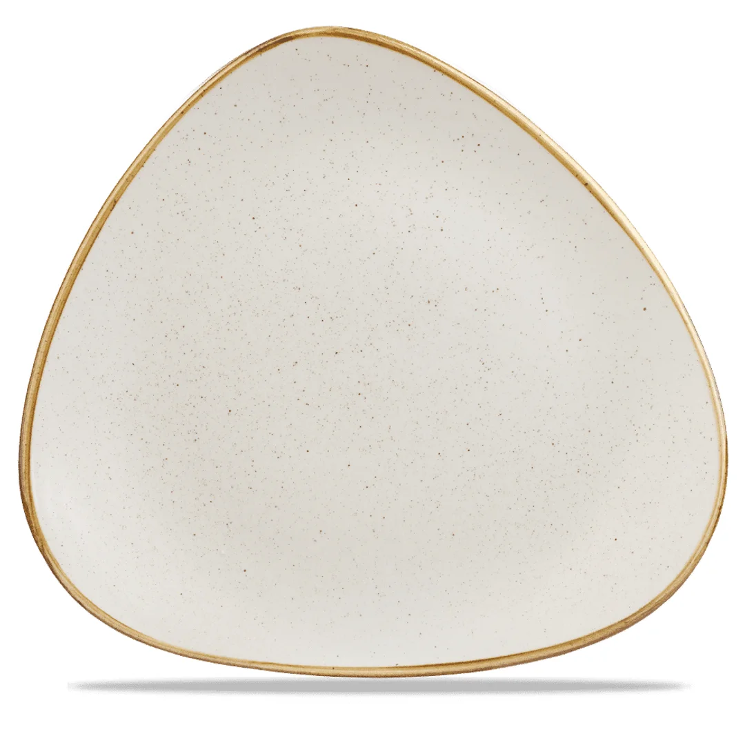 Talerz trójkątny Stonecast Barley White 311 mm