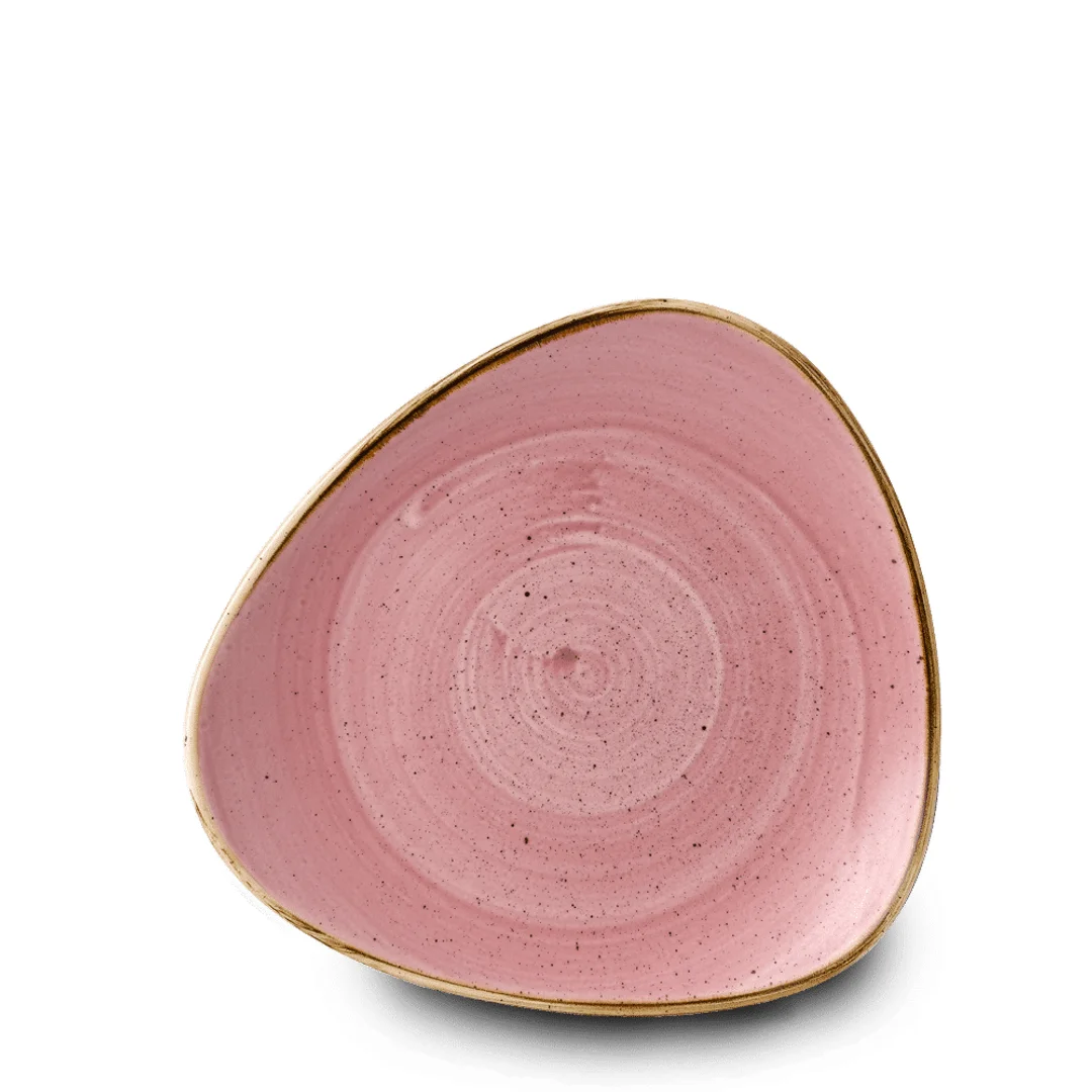Talerz trójkątny Stonecast Petal Pink 229 mm