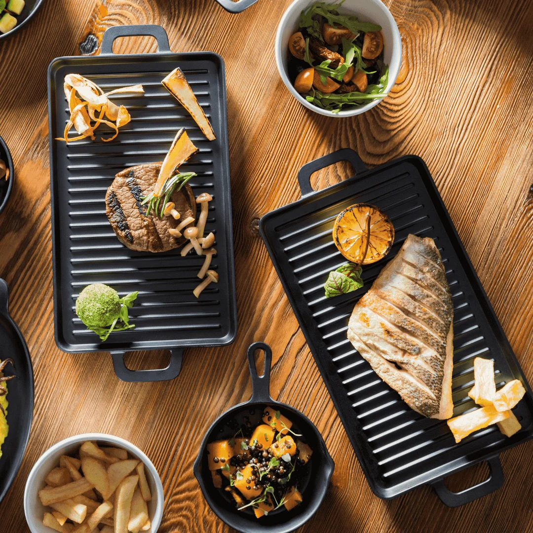 Brytfanna czarna Little Chef prostokątna — zdjęcie 4