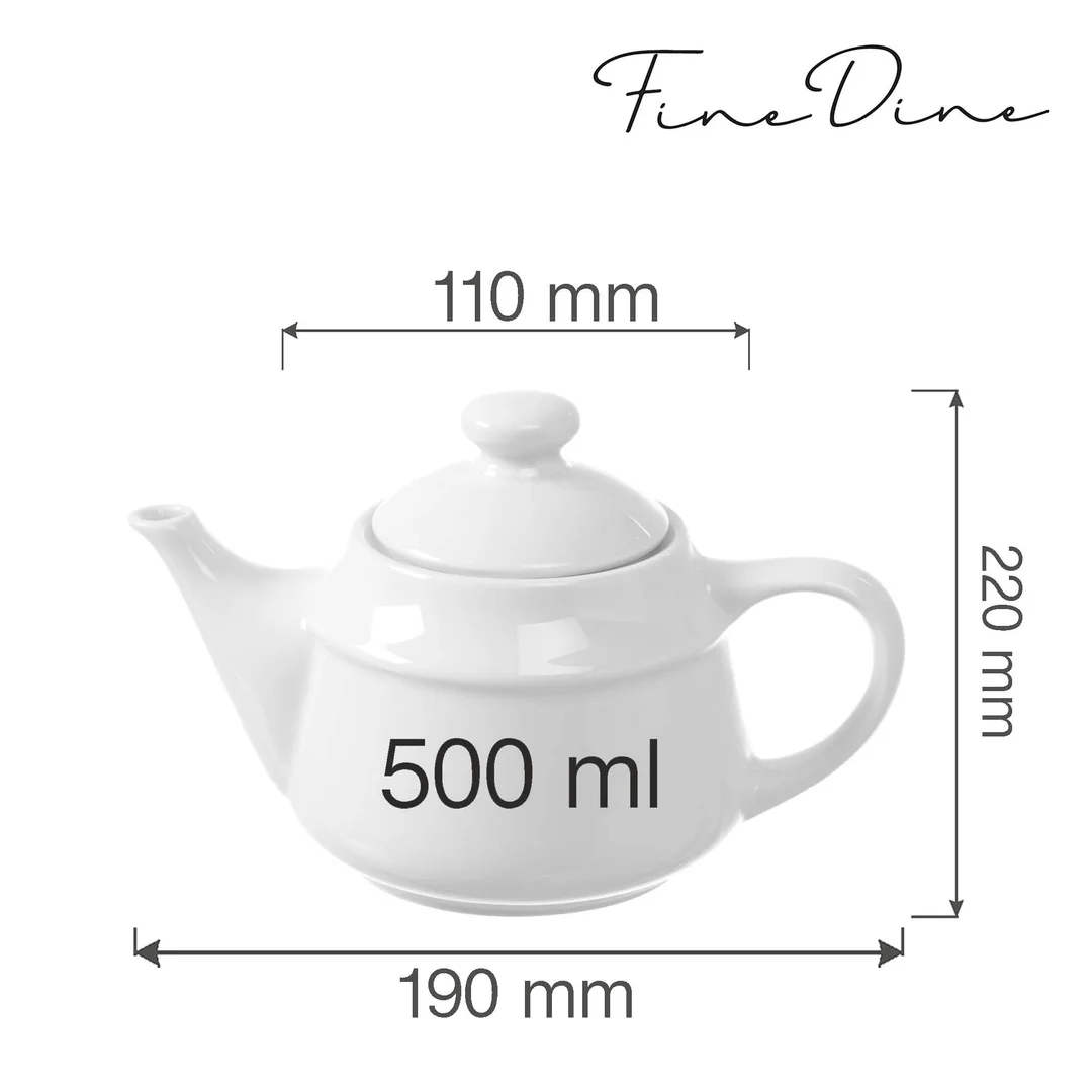 Dzbanek do herbaty Bianco 500 ml — zdjęcie 4