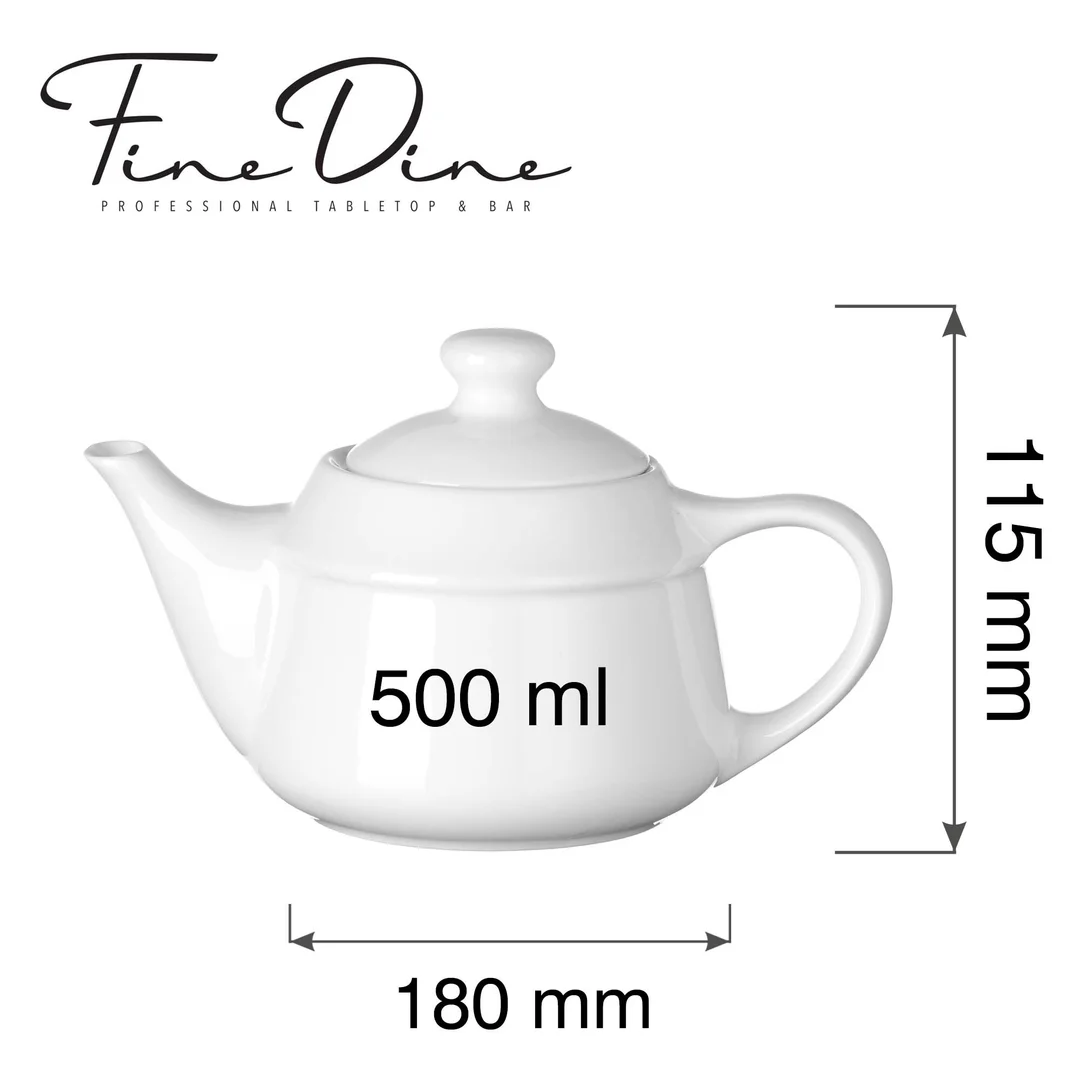 Dzbanek do herbaty Pure Bianco, 500ml — zdjęcie 2