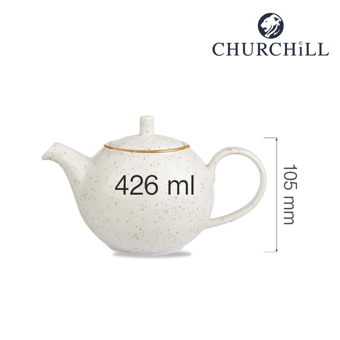 Dzbanek na herbatę Stonecast Barley White 426 ml — zdjęcie 4
