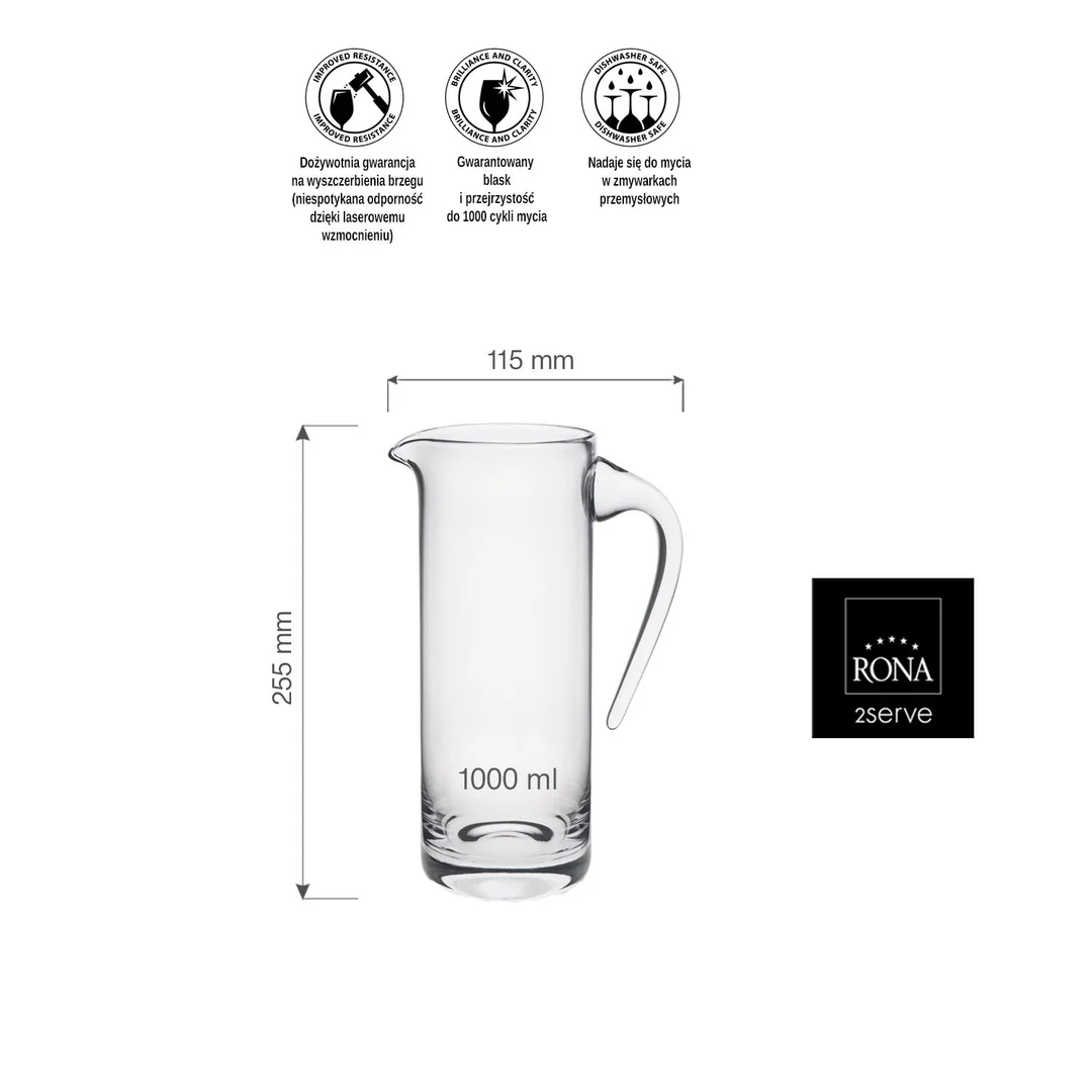 Dzbanek Toscana, 1000ml — zdjęcie 4