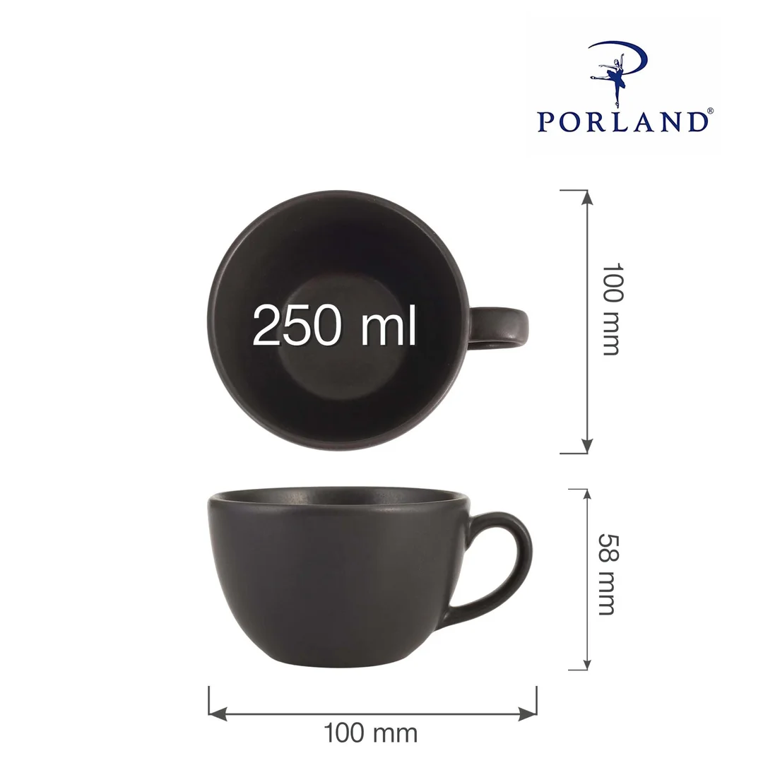 Filiżanka elegancka Coal 250 ml — zdjęcie 6
