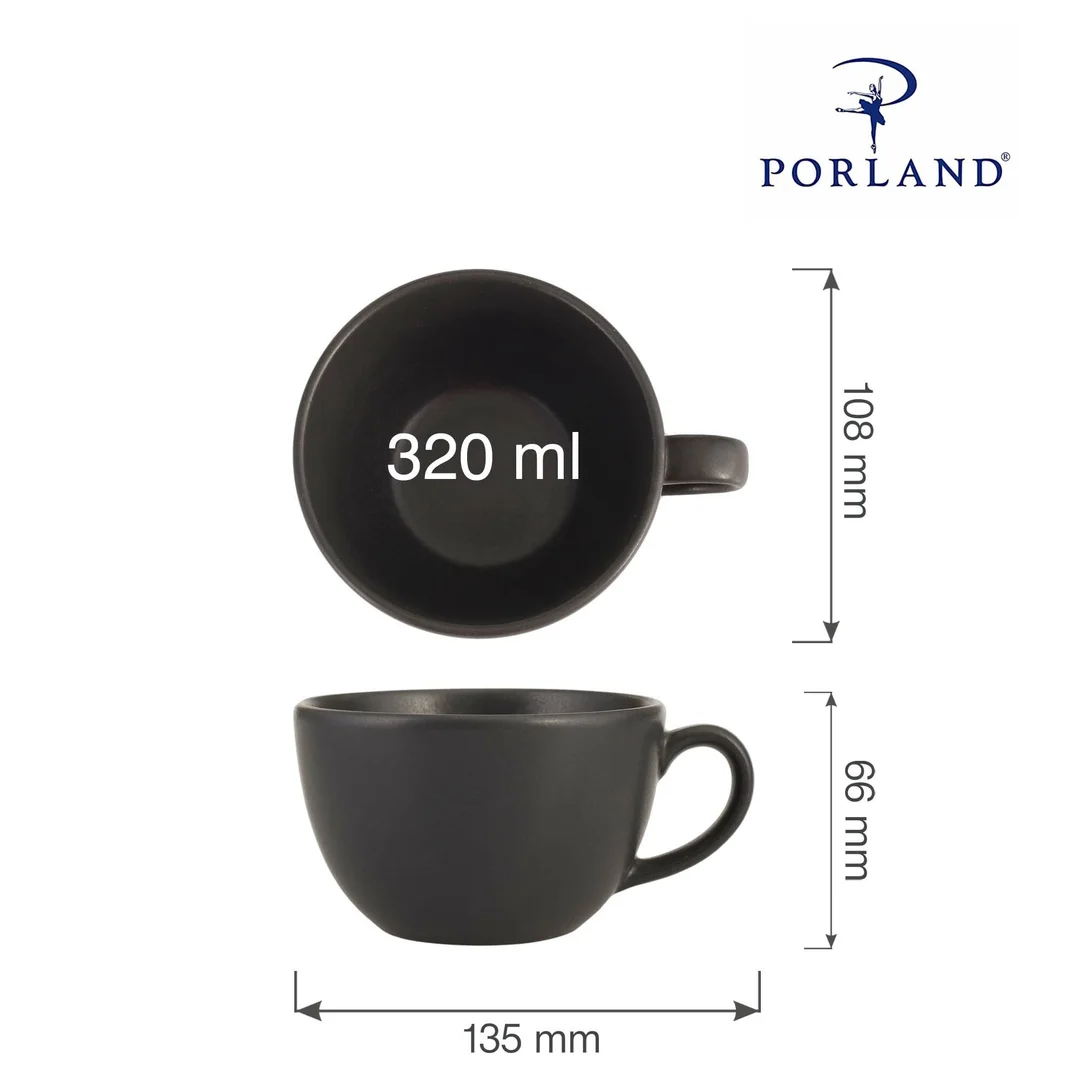 Filiżanka elegancka Coal 320 ml — zdjęcie 11