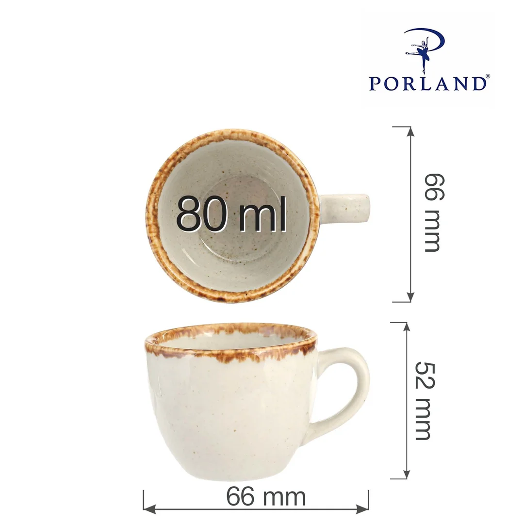 Filiżanka elegancka do espresso Ashen 80 ml — zdjęcie 6