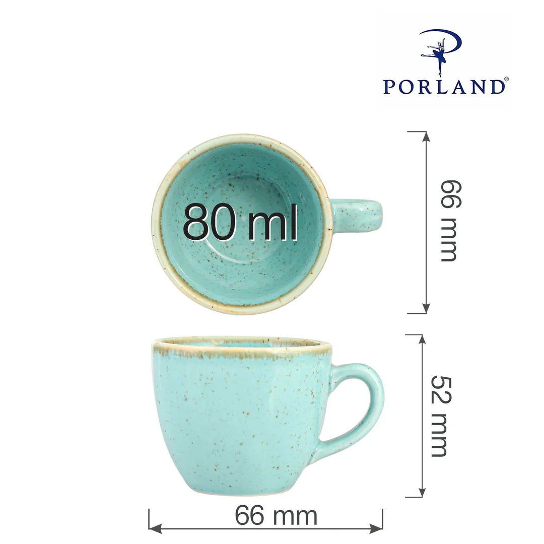 Filiżanka elegancka do espresso Laguna 80 ml — zdjęcie 6