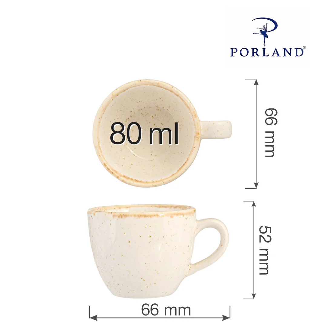 Filiżanka elegancka do espresso Sand 80 ml — zdjęcie 6
