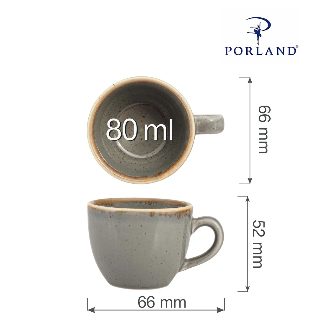 Filiżanka elegancka do espresso Stone 80 ml — zdjęcie 11