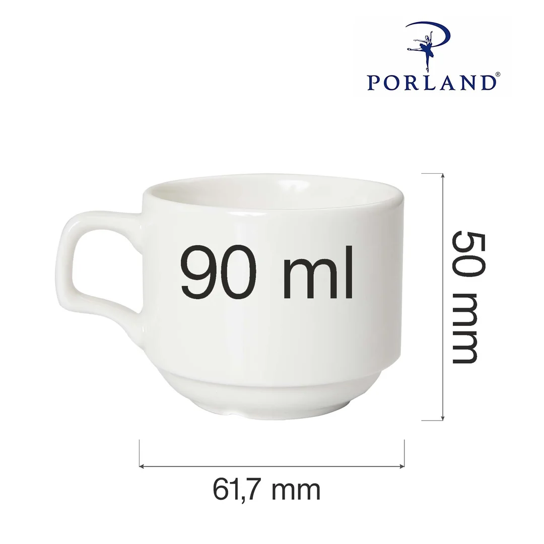 Filiżanka sztaplowana Dove, 85 ml (312108) — zdjęcie 6