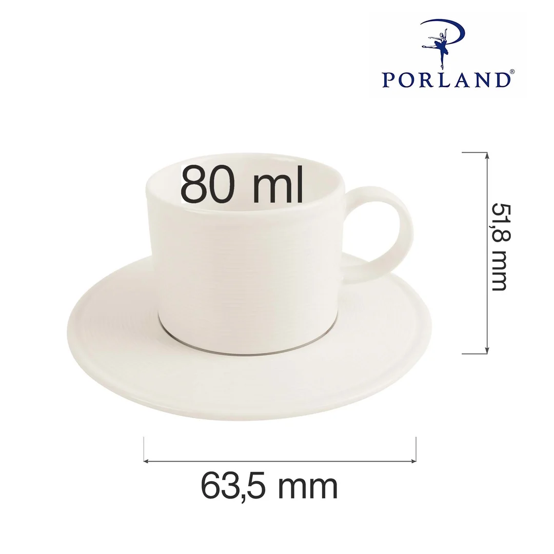 Filiżanka sztaplowana Line 80 ml — zdjęcie 4
