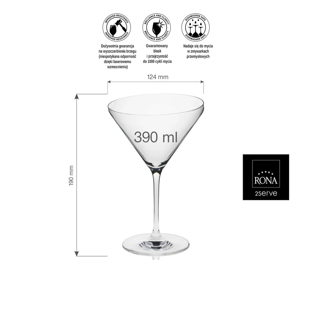 Kieliszek do martini Edge, 390ml — zdjęcie 12