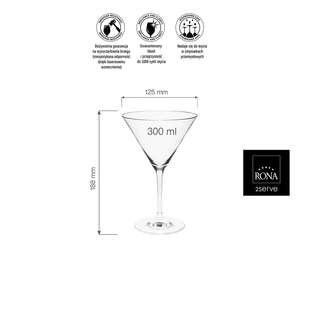 Kieliszek do martini Martina, 300ml — zdjęcie 9