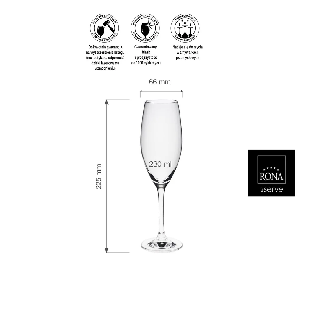 Kieliszek do szampana Edition, 230ml — zdjęcie 8