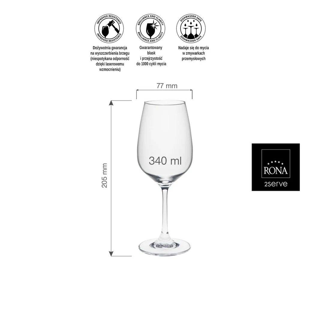 Kieliszek do wina Ratio, 340ml — zdjęcie 9