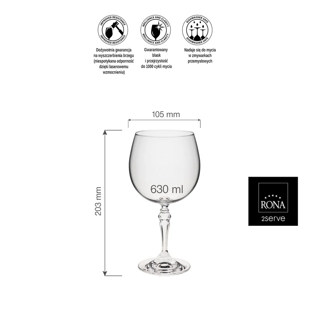 Kieliszek gin/tonic, 630ml — zdjęcie 4