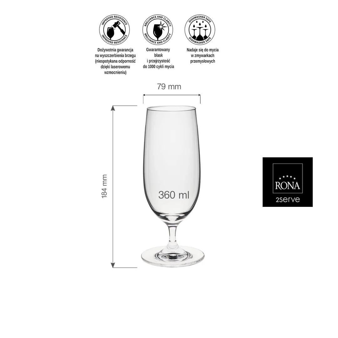 Kieliszek/pokal do piwa Edition, 360ml — zdjęcie 7