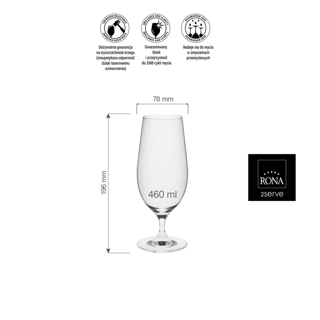Kieliszek/pokal do piwa Invitation, 460ml — zdjęcie 9