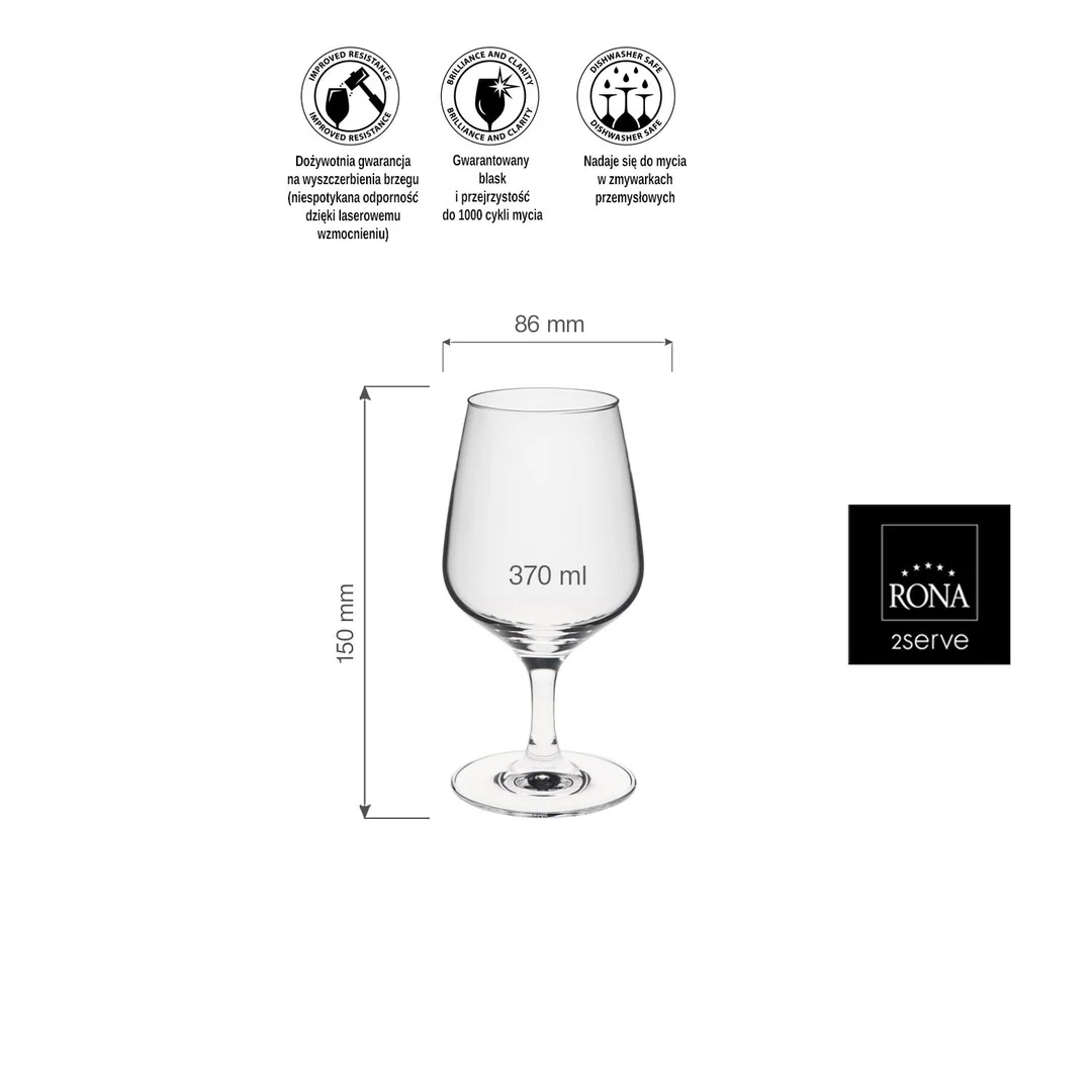 Kieliszek/ pokal do wody Martina, 370ml — zdjęcie 10