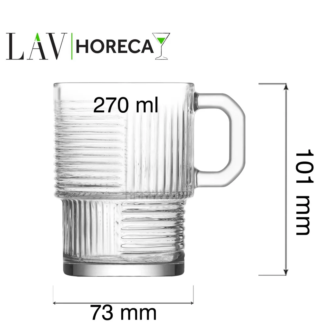 Kubek szklany Istanbul, 270ml, LAV — zdjęcie 5