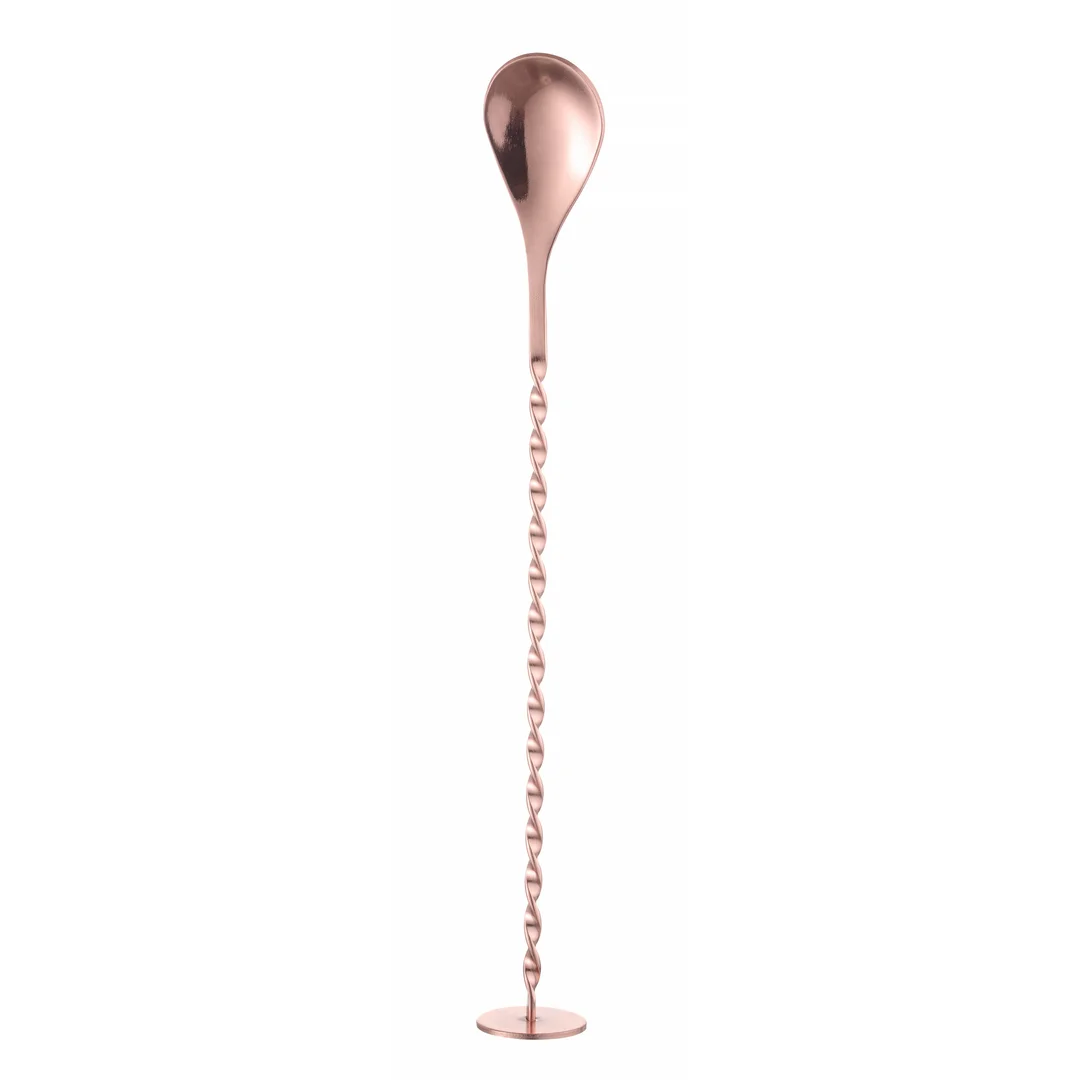 Łyżka barmańska, Bar up, miedziana, 385x35mm — zdjęcie 4