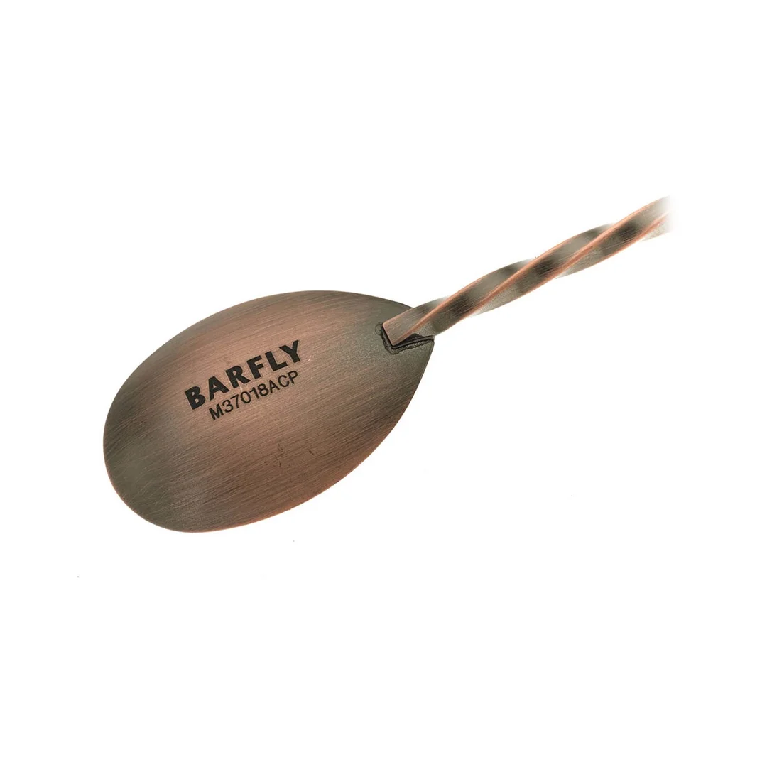 Łyżka barmańska z tłuczkiem, 300mm, antyczna miedź, Barfly — zdjęcie 4