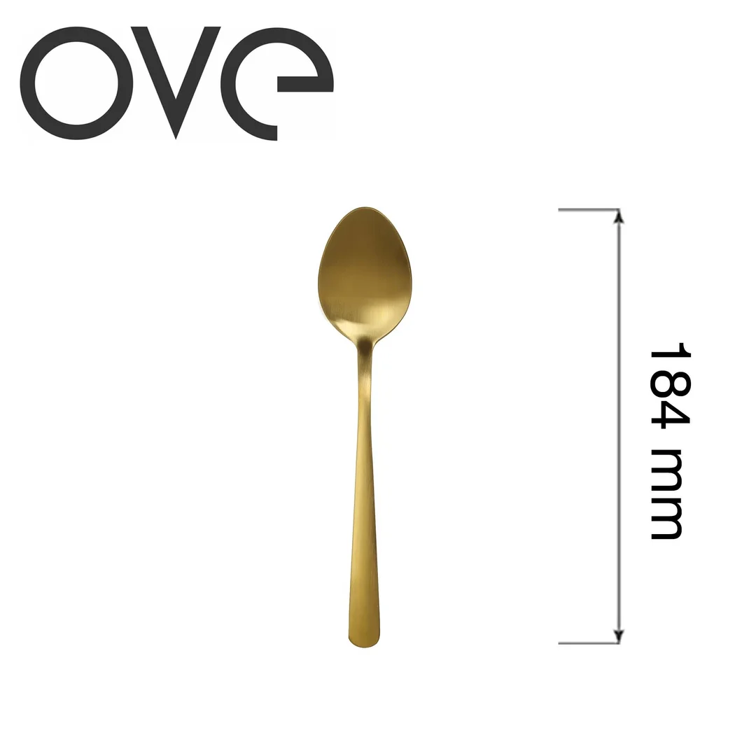 Łyżka deserowa Fjord Gold, OVE, 184 mm — zdjęcie 4