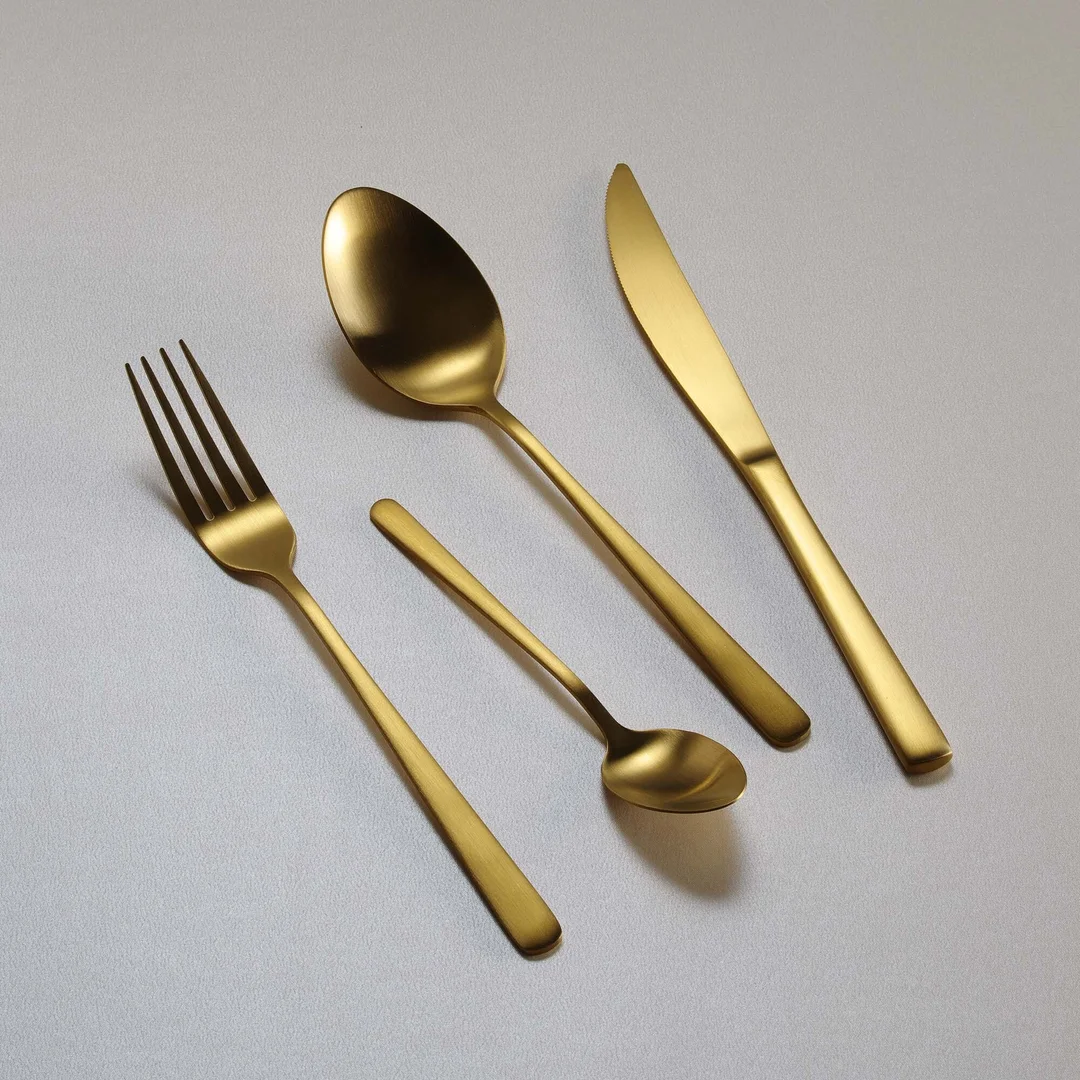 Łyżka deserowa Fjord Gold, OVE, 184 mm — zdjęcie 5