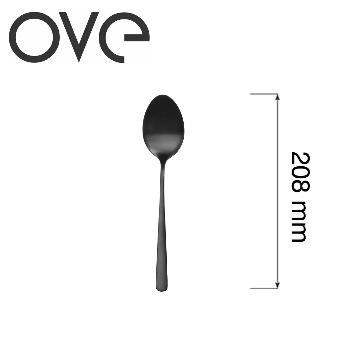 Łyżka stołowa Fjord Black, OVE, 208 mm — zdjęcie 4