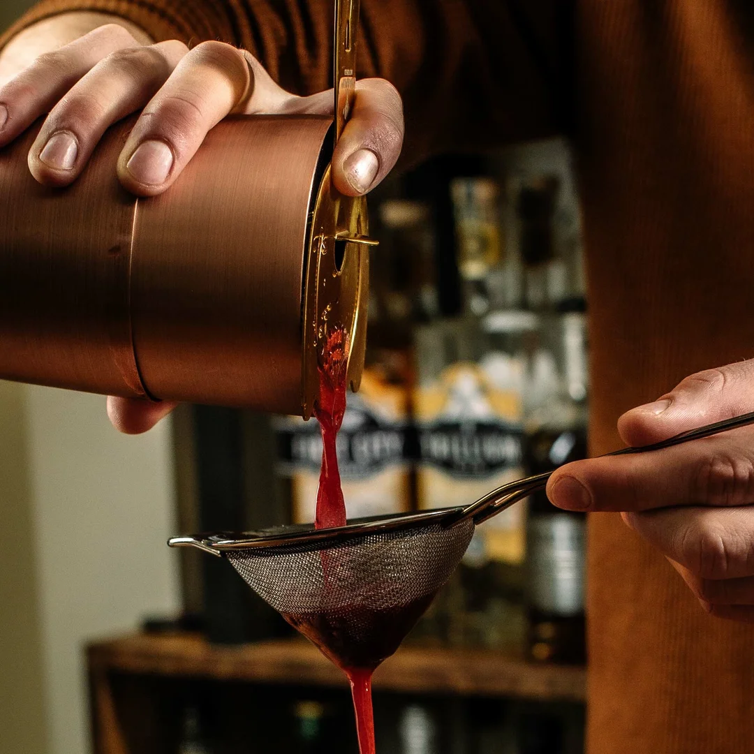 Miarka barmańska Bell z prostą krawędzią, antyczna miedź, BarFly, 25/50ml — zdjęcie 5