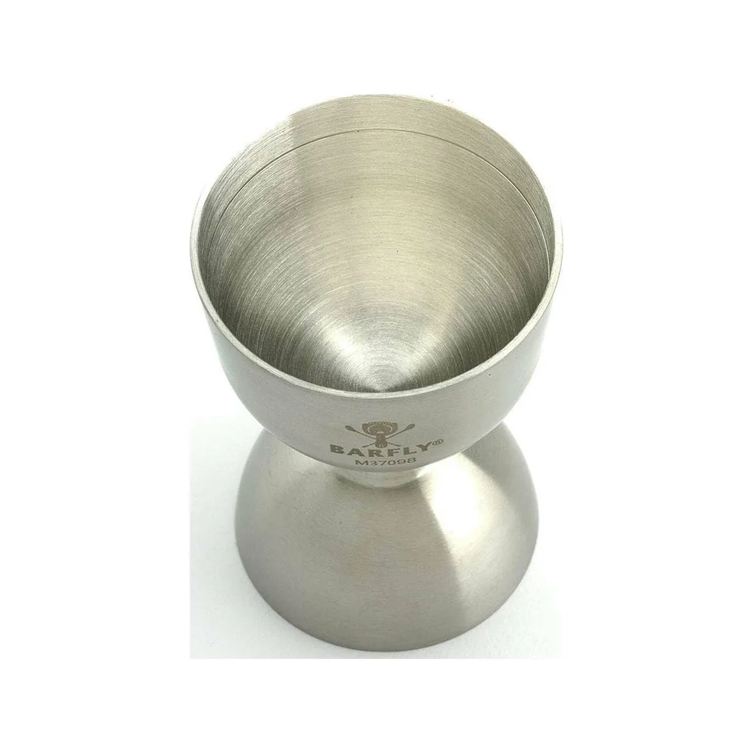 Miarka barmańska Bell z prostą krawędzią, stal nierdzewna, BarFly, 25/50ml — zdjęcie 2