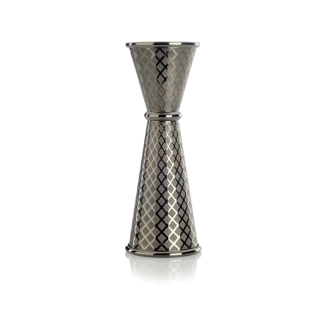 Miarka barmańska w stylu japońskim Diamond Lettice, czarna, BarFly, 30/60ml — zdjęcie 6