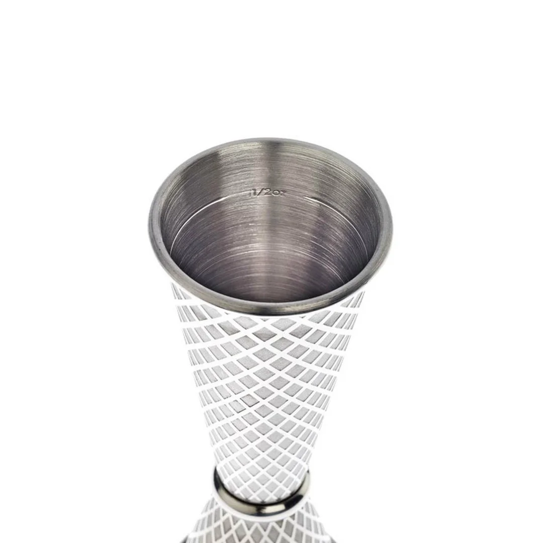 Miarka barmańska w stylu japońskim Diamond Lettice, stal nierdzewna, BarFly, 30/60ml — zdjęcie 2
