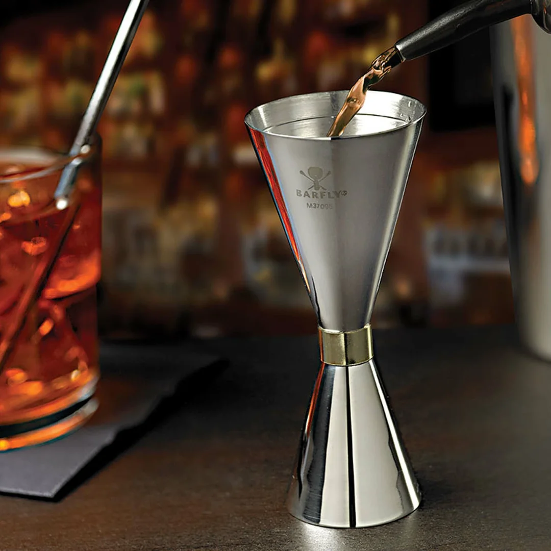 Miarka barmańska w stylu japońskim Diamond Lettice, stal nierdzewna, BarFly, 30/60ml — zdjęcie 4