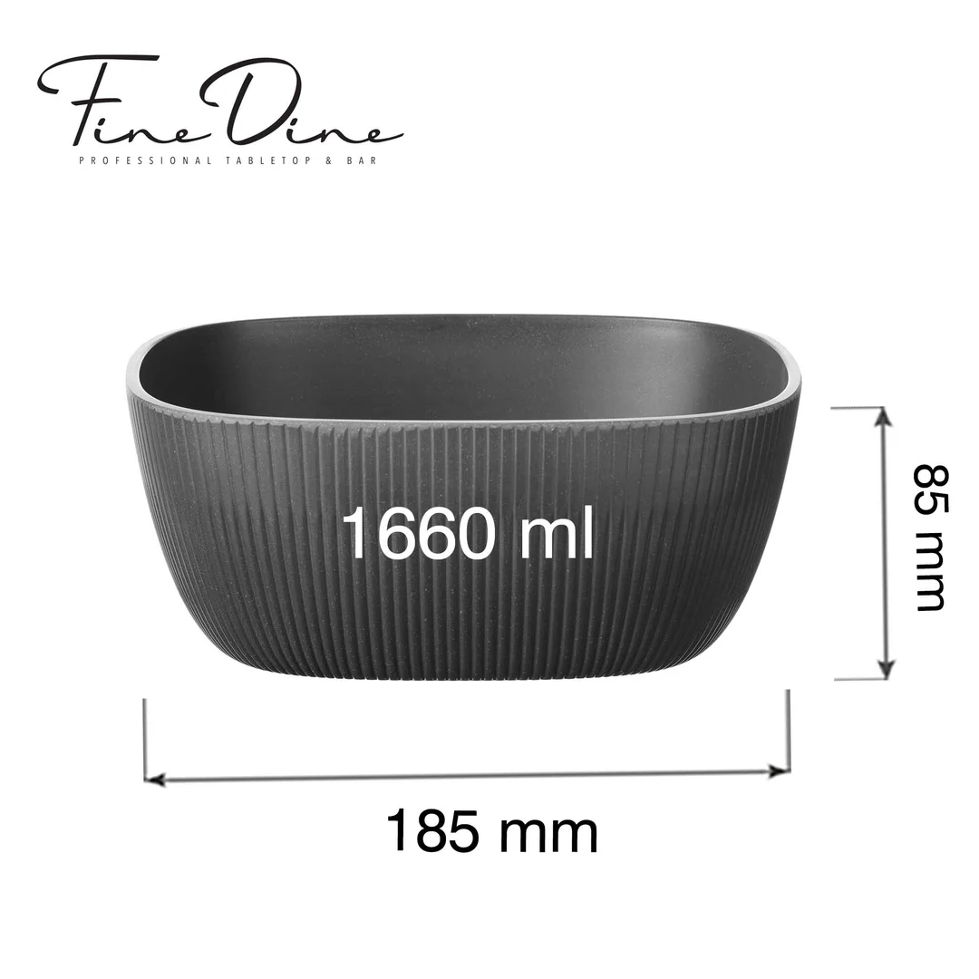 Misa bufetowa kwadratowa Belize 1.66l, 185x185x(h)85mm — zdjęcie 4