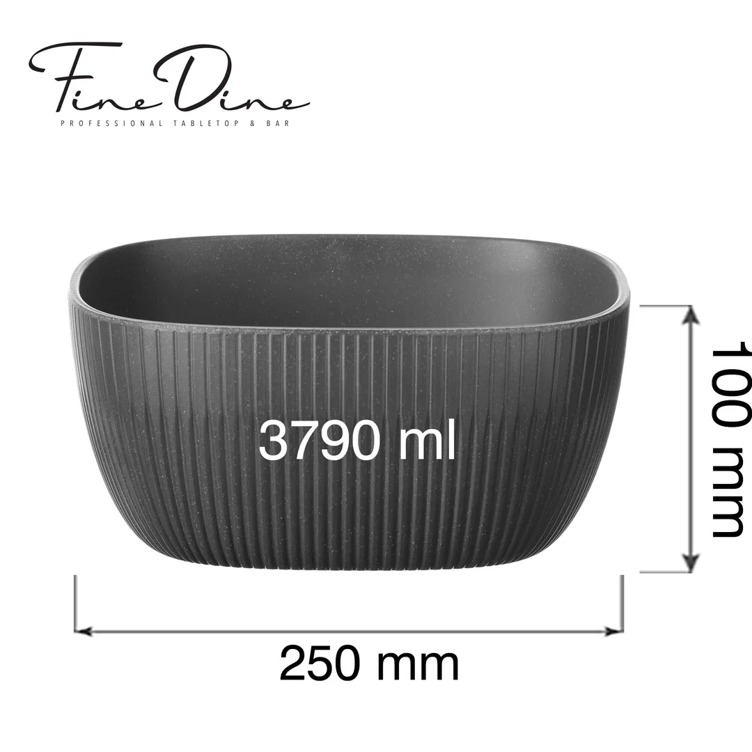 Misa bufetowa kwadratowa Belize 3.79l, 250x250x(h)100mm — zdjęcie 4