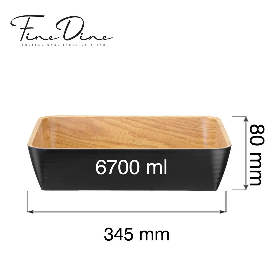 Misa bufetowa Panama Black 6.7l, GN 2/3, 354x325x(h)80mm — zdjęcie 4