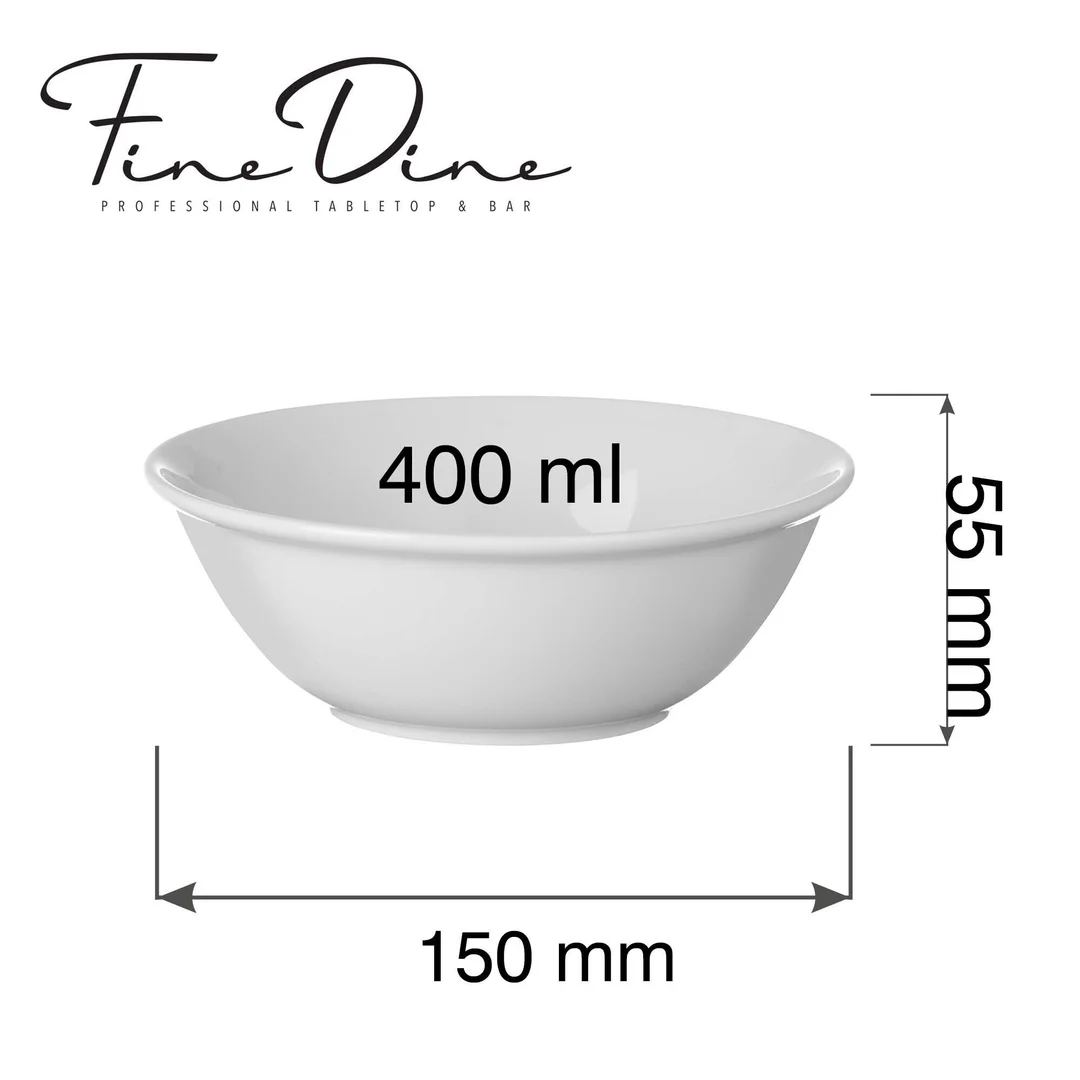Miska bufetowa Pure Bianco 400ml, 150mm — zdjęcie 6